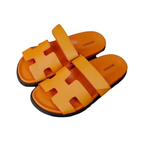 hermes orange chypre sandals|Oran sandal .